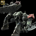 GUNDAM - HG 1/144 Zaku II F LeSean Custom and Zaku II LeSean Custom Unidentified (RFV) - Premium Bandai