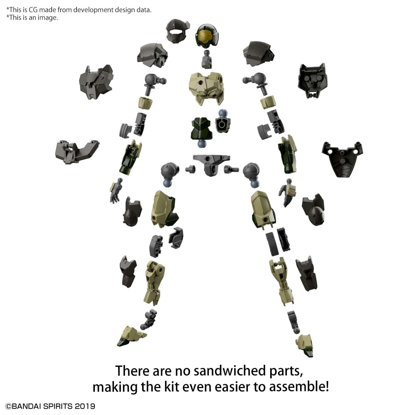 30MM - 1/144 - EXM-A9a Spinatio (Army Type) - Model Kit