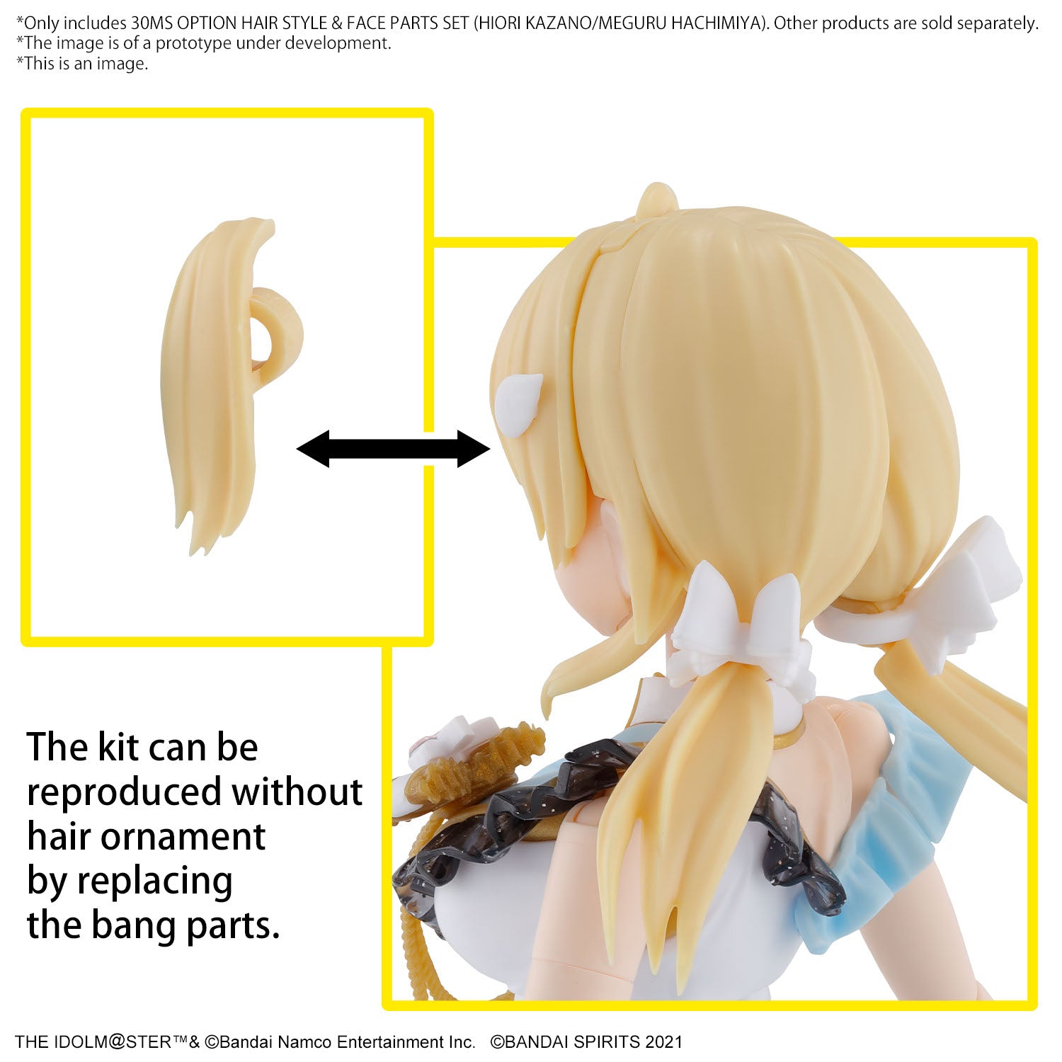 30MS - The Idolmaster Option Hair Style & Face Parts Set Hiori/Meguru