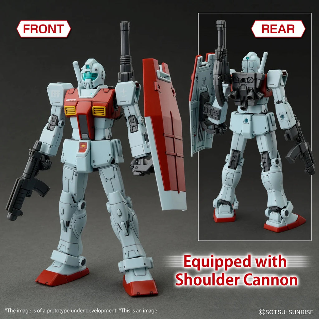 GUNDAM - HG 1/144 - GM (Shoulder Cannon / Missile Pod) - Model Kit