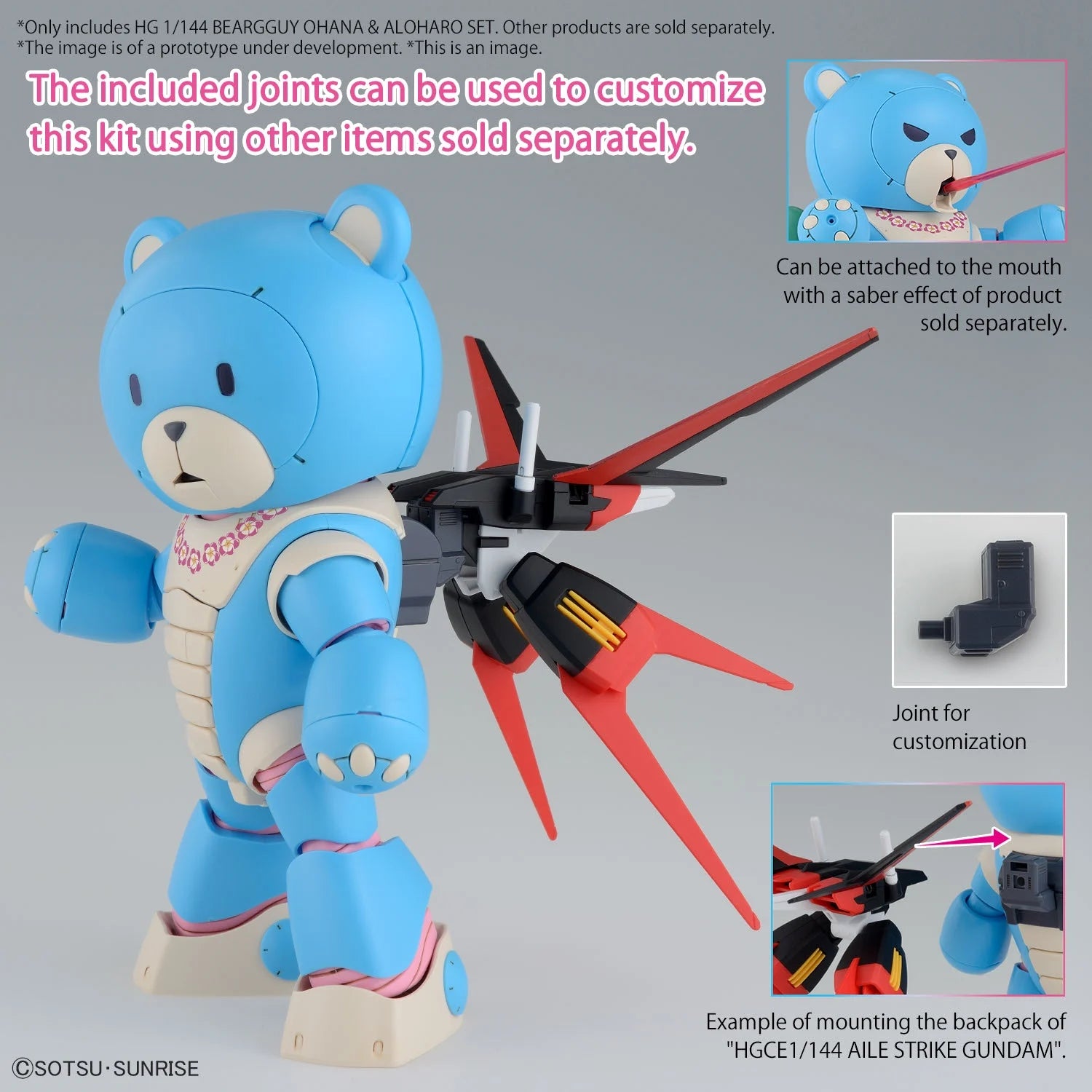 GUNDAM - HG 1/144 - Beargguy Ohana & Aloharo Set - Model Kit