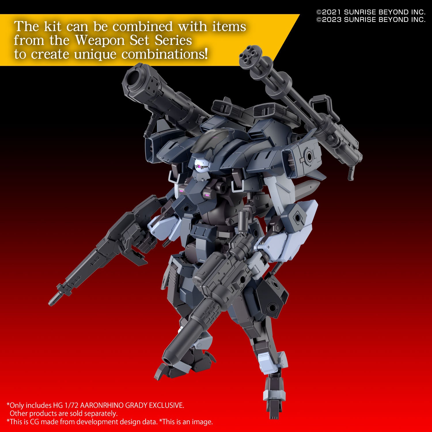 KYOUKAI SENKI - HG 1/72 - Aaronrhino Grady Exclusive - Model Kit