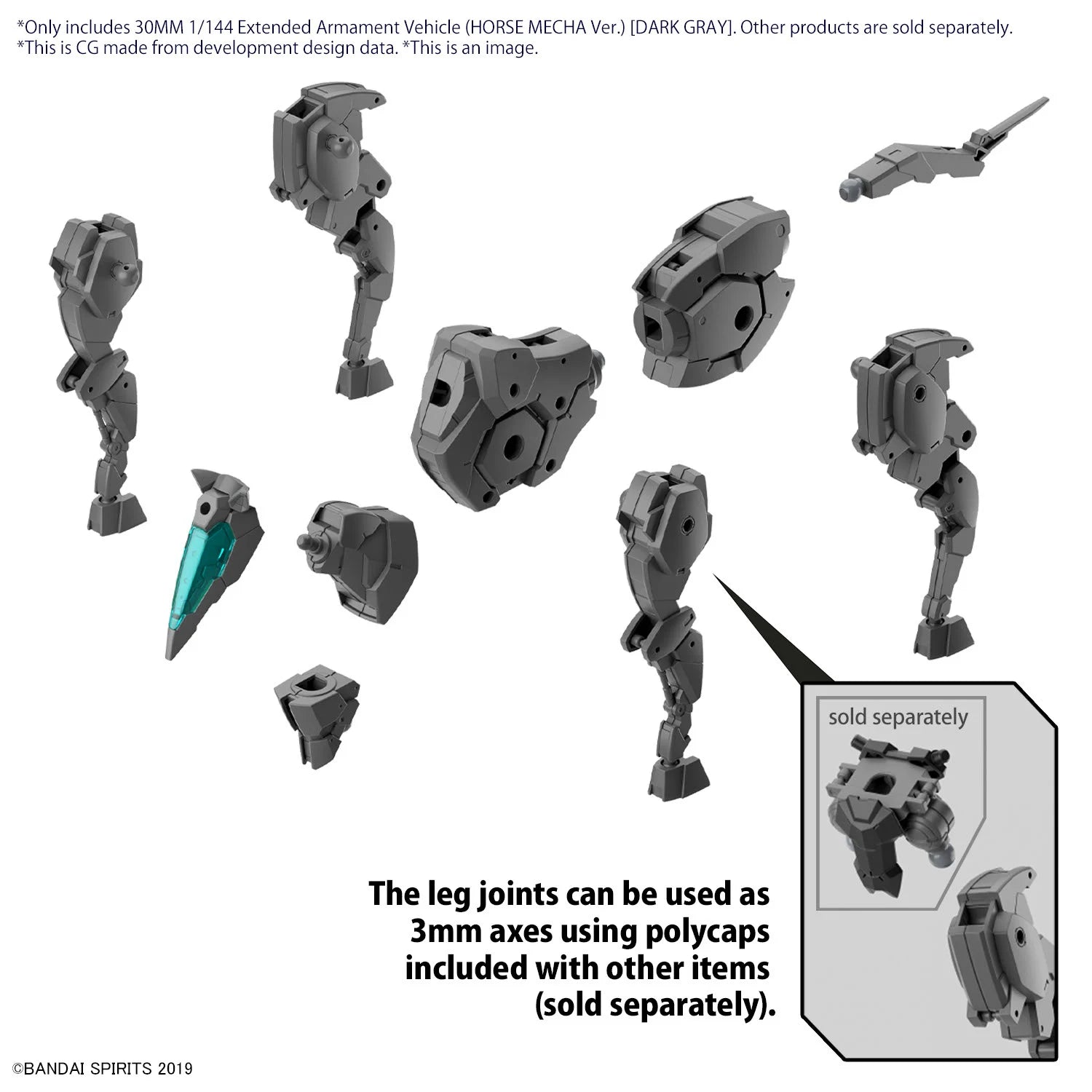 30MM - 1/144 - Extended Armament Vehicule (Horse Mecha) Dark - Model Kit