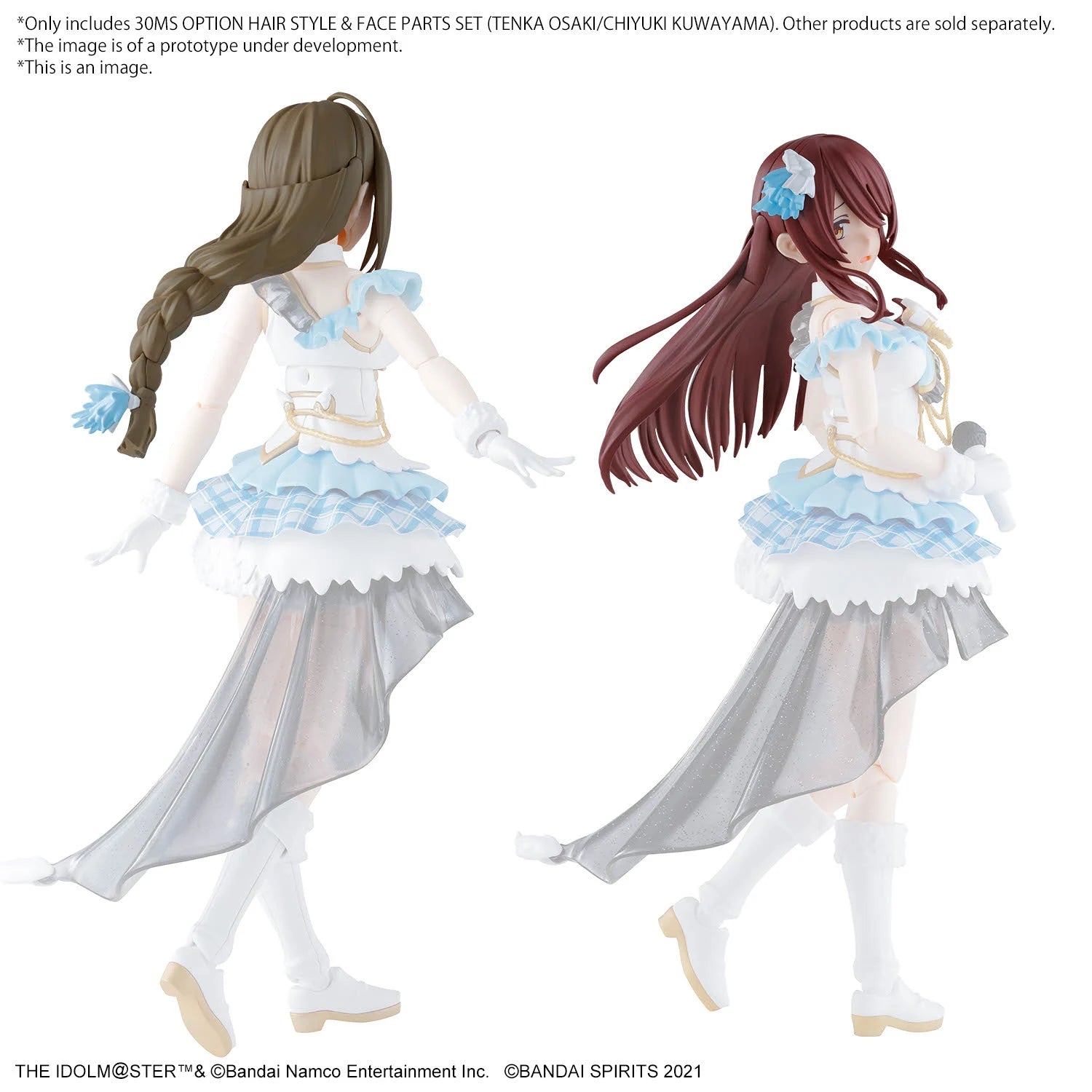 30MS - The Idolmaster Option hair style & Face Parts Set Tenka/Chiyuki - Model Kit