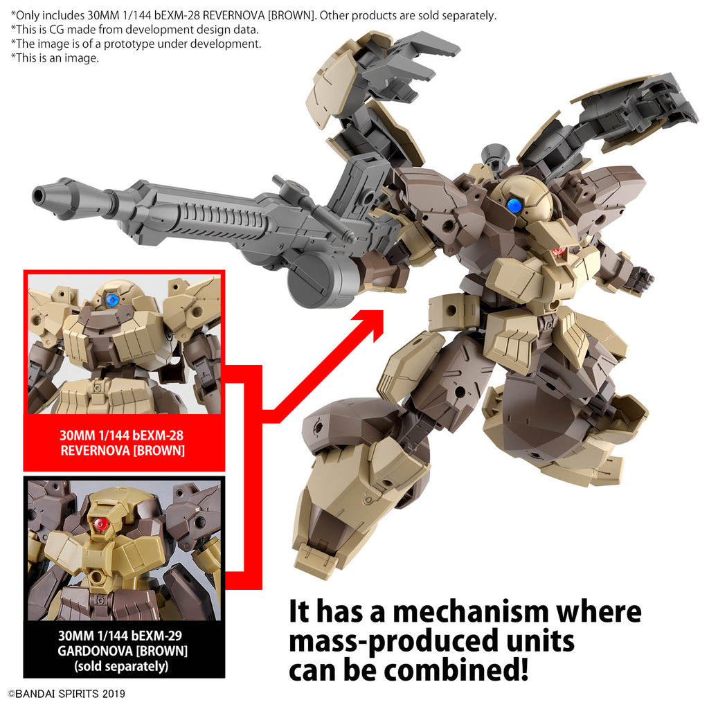 30MM - 1/144 - bEXM-28 Revernova (Brown) - Model Kit