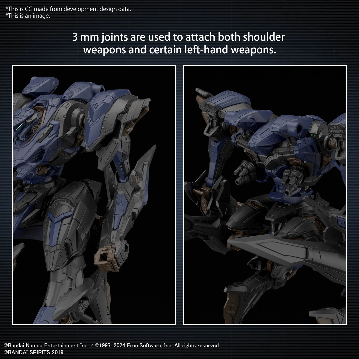 ARMORED CORE VI - 30MM - Schneider Nachtreiher/40E Steel Haze - Model Kit
