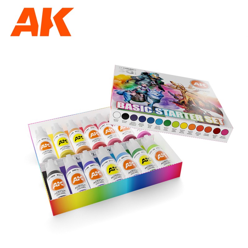 Ak Interactive Set de Peinture - Basic Starter Set