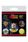 Mobile Suit Gundam pack 5 badges Intergalactic