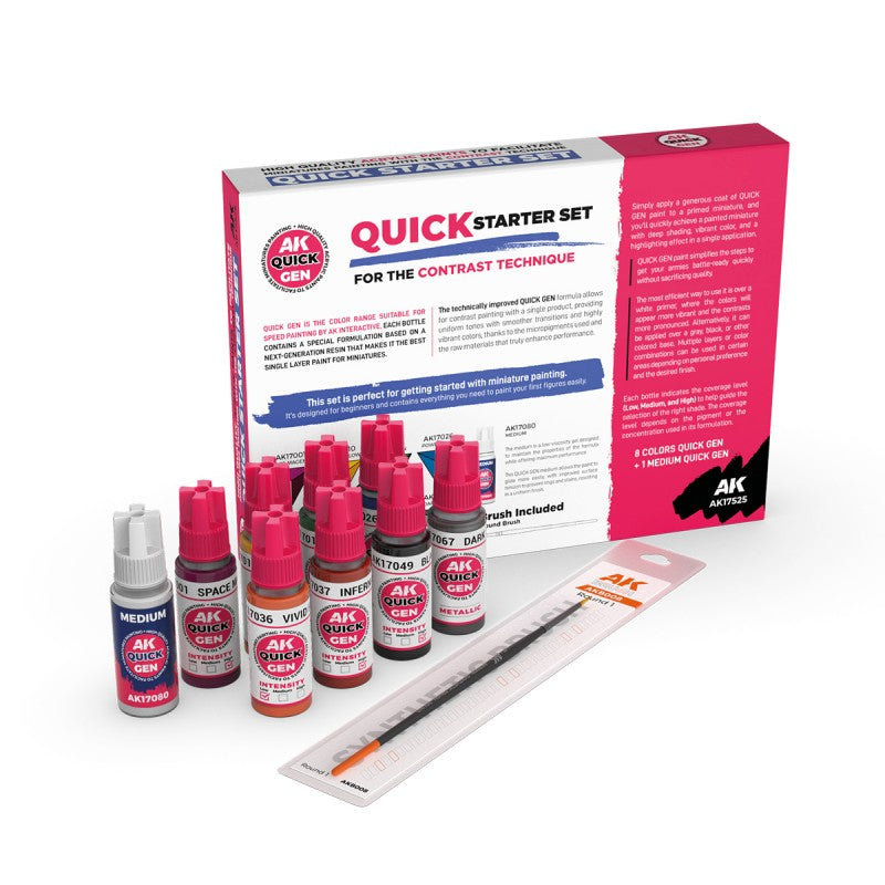 Ak Interactive Quick Gen - Quick Starter (Set 9 Refs + 1 Brush) 2