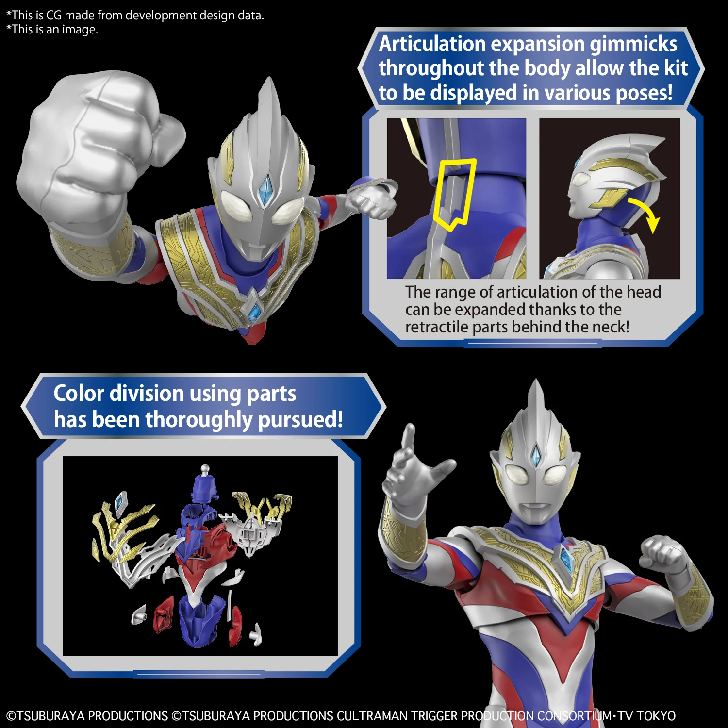 ULTRAMAN - Figure-Rise STD - Ultraman Trigger Multi Type - Model Kit 